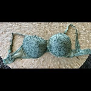 Sage green lace bra